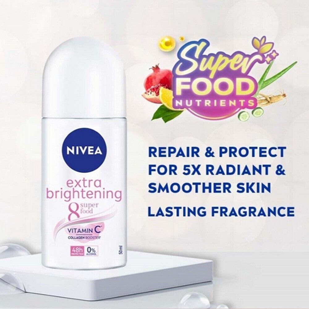 Picture of International Germany product Deodorant Roll on NIVEA extra brightening used for male/female - 50 ml