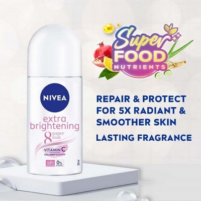 Picture of International Germany product Deodorant Roll on NIVEA extra brightening used for male/female - 50 ml