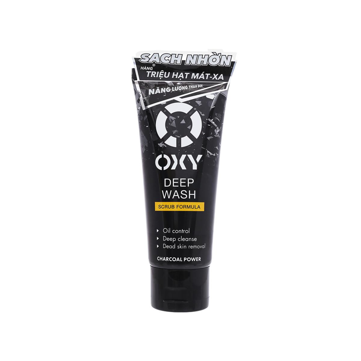 Picture of Oxy Deep Face Wash Men’s Charcoal Cleanser 100g