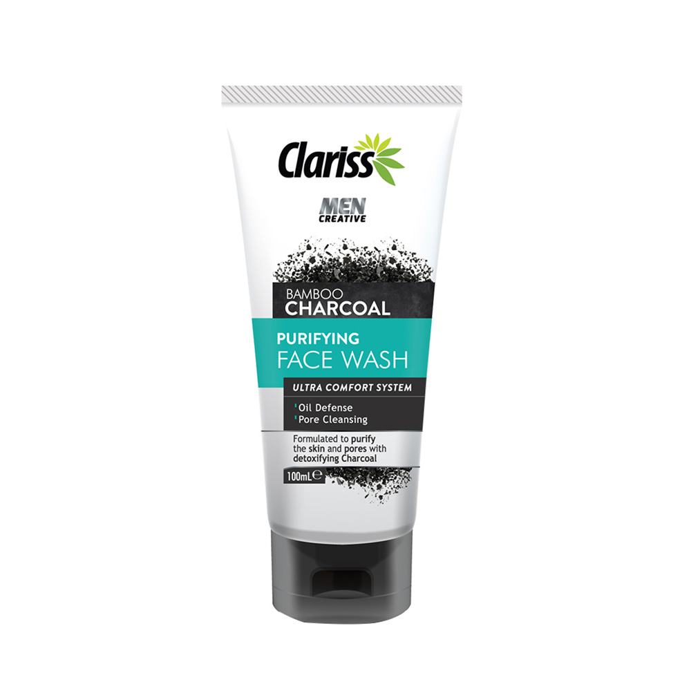 Picture of Clariss Purifying Face Wash For Men Bamboo Charcoal Size: 100ml