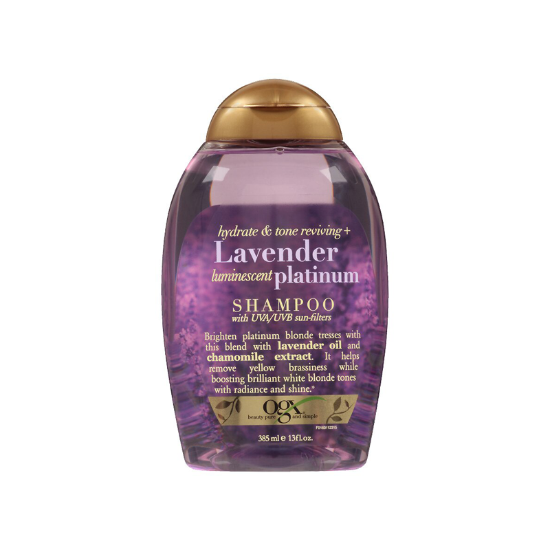 Picture of OGX Lavender Luminescent Platinum Shampoo Size: 385ml