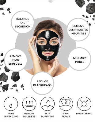Picture of Beauty Formulas With Activated Charcoal Clay Mask Size: 100ml