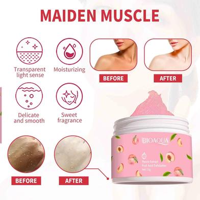 Picture of International BIOAQUA Peach Extract Fruit Acid Exfoliating Face Gel 140g