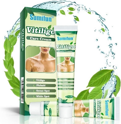 Picture of Sumifun Vitiligo Cream, Vitiligo Care Cream for Skin Vitiligo, Psoriasis, Leukoplakia - Reduces White Spots on Skin, Pigmentation regulating and Improve Skin Pigmentation - 1 Counts