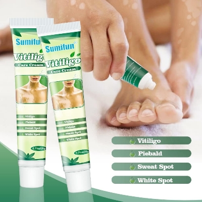 Picture of Sumifun Vitiligo Cream, Vitiligo Care Cream for Skin Vitiligo, Psoriasis, Leukoplakia - Reduces White Spots on Skin, Pigmentation regulating and Improve Skin Pigmentation - 1 Counts