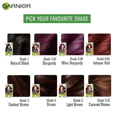 Picture of Indian product Hair styling Garnier Color Natural Intense Red shade no 6.60 used for male/female - 70 ml + 60 gm