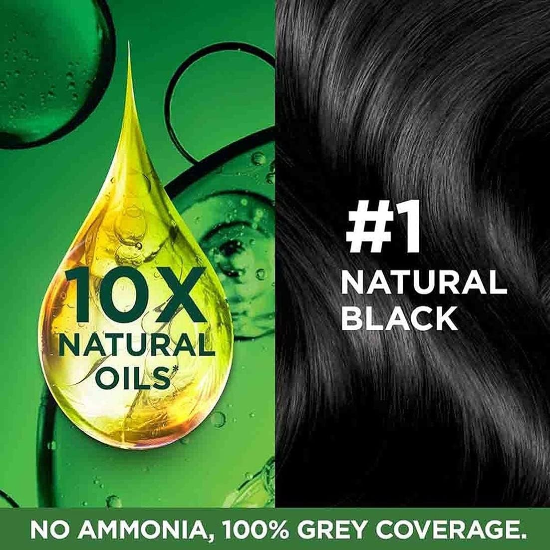 Picture of Indian product Hair styling Garnier Color Natural Black shade no 1 used for male/female - 70 ml + 60 gm