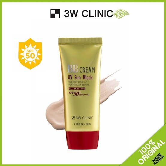 Picture of W3 Clinic UV Sun Block BB Cream SPF50 PA+++ all Skin Type