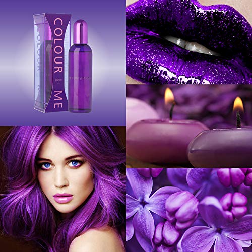 Picture of COLOUR ME Purple by Milton-Lloyd - Perfume for Women - Chypre Fruity Scent - Bergamot and Watermelon Notes - Blended with Rose, Patchouli, and Jasmine - for Elegant Ladies - 1.7 oz EDP Spray 100ml