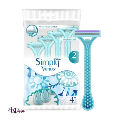 Picture of Int Simply Venus for female - 2 Blades Razor,Set of 4 pcs