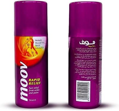 Picture of Moov Rapid Relief Spray for Fast Relives of Pain – 150ml