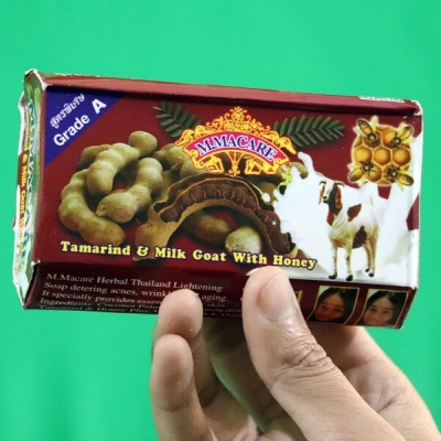 Picture of M.MACARE Tamarind and Milk Goat with Honey Fairness Herbal Soap 80 g