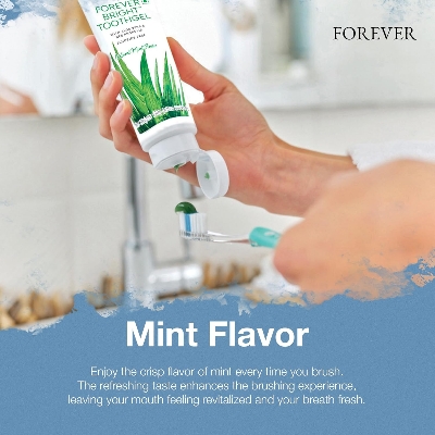Picture of Forever Living - Forever Bright Toothgel - Fluoride-Free Aloe Vera Gel with Bee Propolis -Peppermint-Spearmint Flavor - Dental Care - 4.6oz (pack  Of 1)130 g
