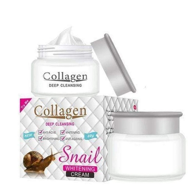 Picture of Collagen Deep Cleansing Whitening Cream - whitening and moisturizing - remove melanin, improve the dull, sallow & uneven skin - 80g