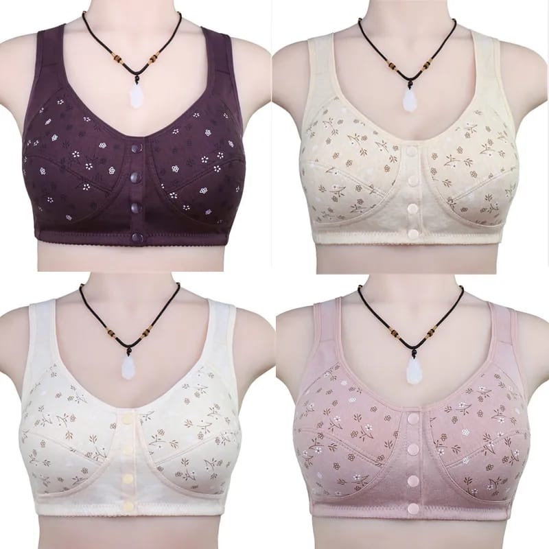 Picture of Premium Font Button Bra Vip 4 Pice Multiclour
