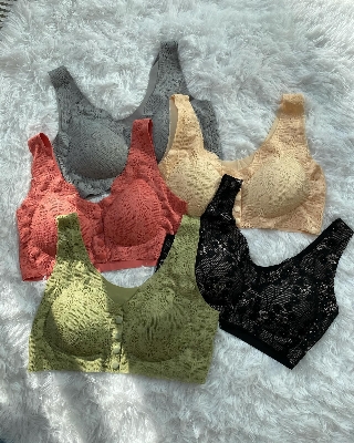 Picture of Premium Quality Multiclour Font four Button Bra 1 Pices