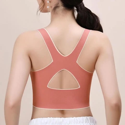 Picture of Cross Side Buckle Pair Breast Sports Bra 4 Pices