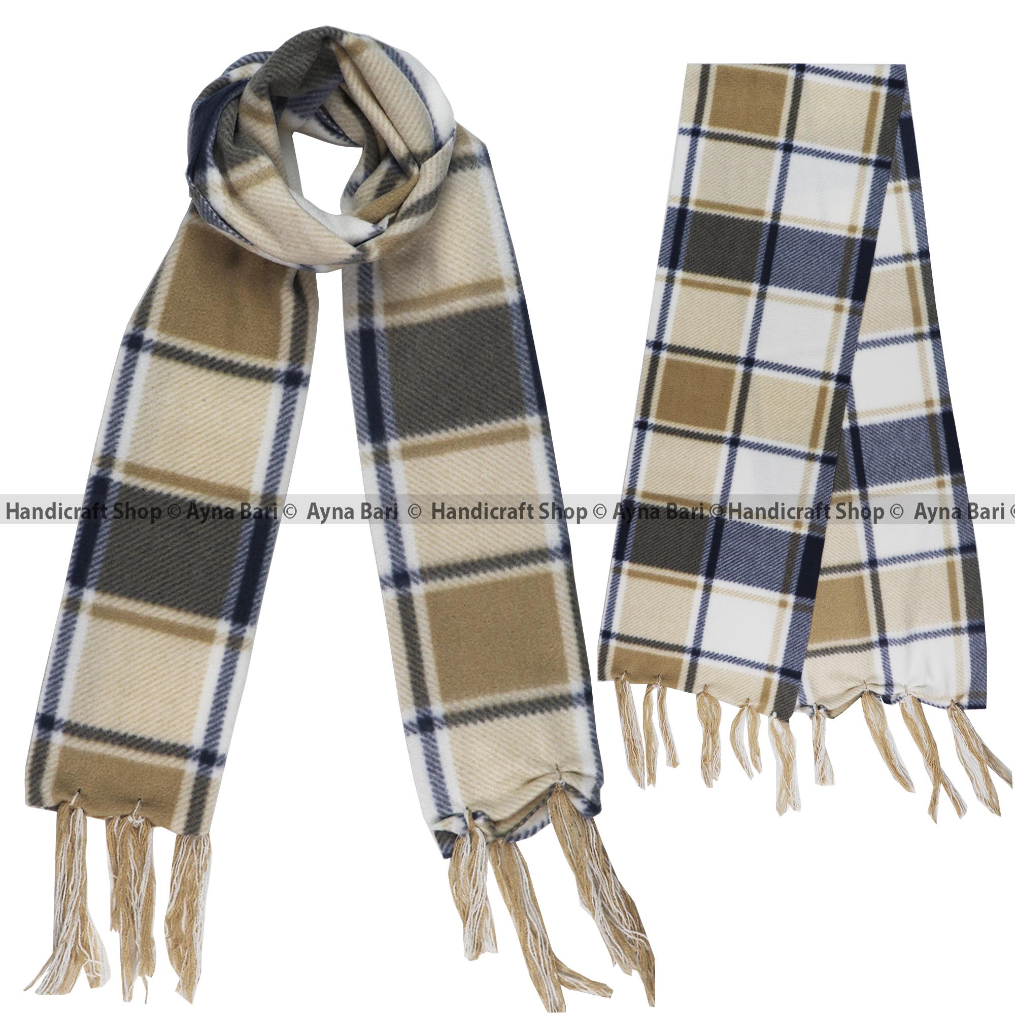 Picture of Versatile -Muffler for Man and Women | CHECK Print | Winter Collection | Scarves Posh Woollen muffler Handicraft Shop- Avant-garde