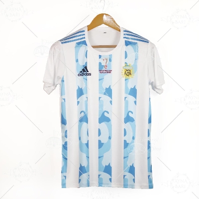 Picture of Short Sleeve Football Home Jersey for Boys and Girls | Argentina Jersey |  Qatar World Cup 2022 Jersey | New jersey | Handicraft Shop