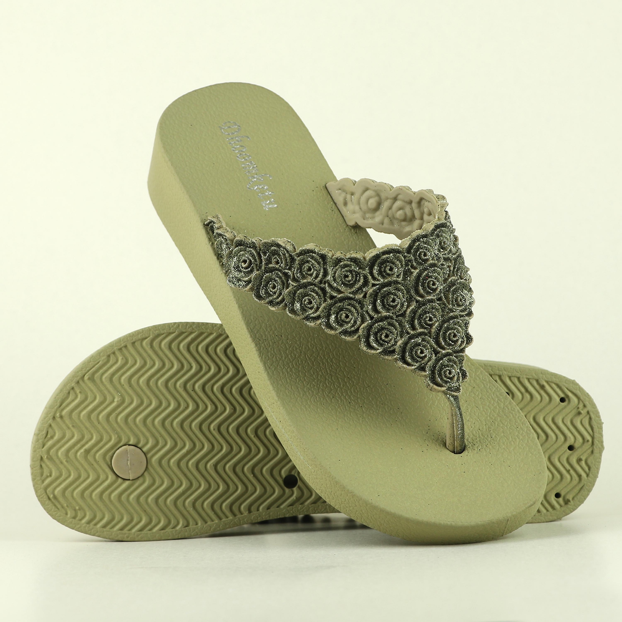 Picture of New Collection Girls' Slipper Sandals | Stylish Sami Heel Room Slippers for Women and Girls