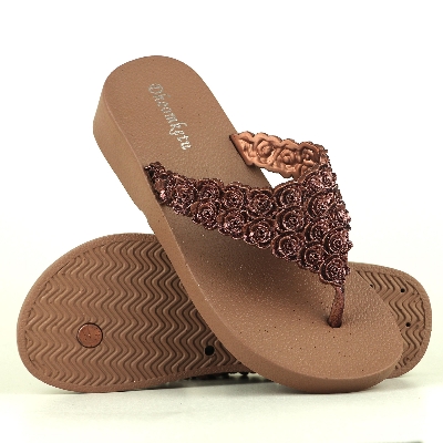 Picture of New Collection Girls' Slipper Sandals | Stylish Sami Heel Room Slippers for Women and Girls