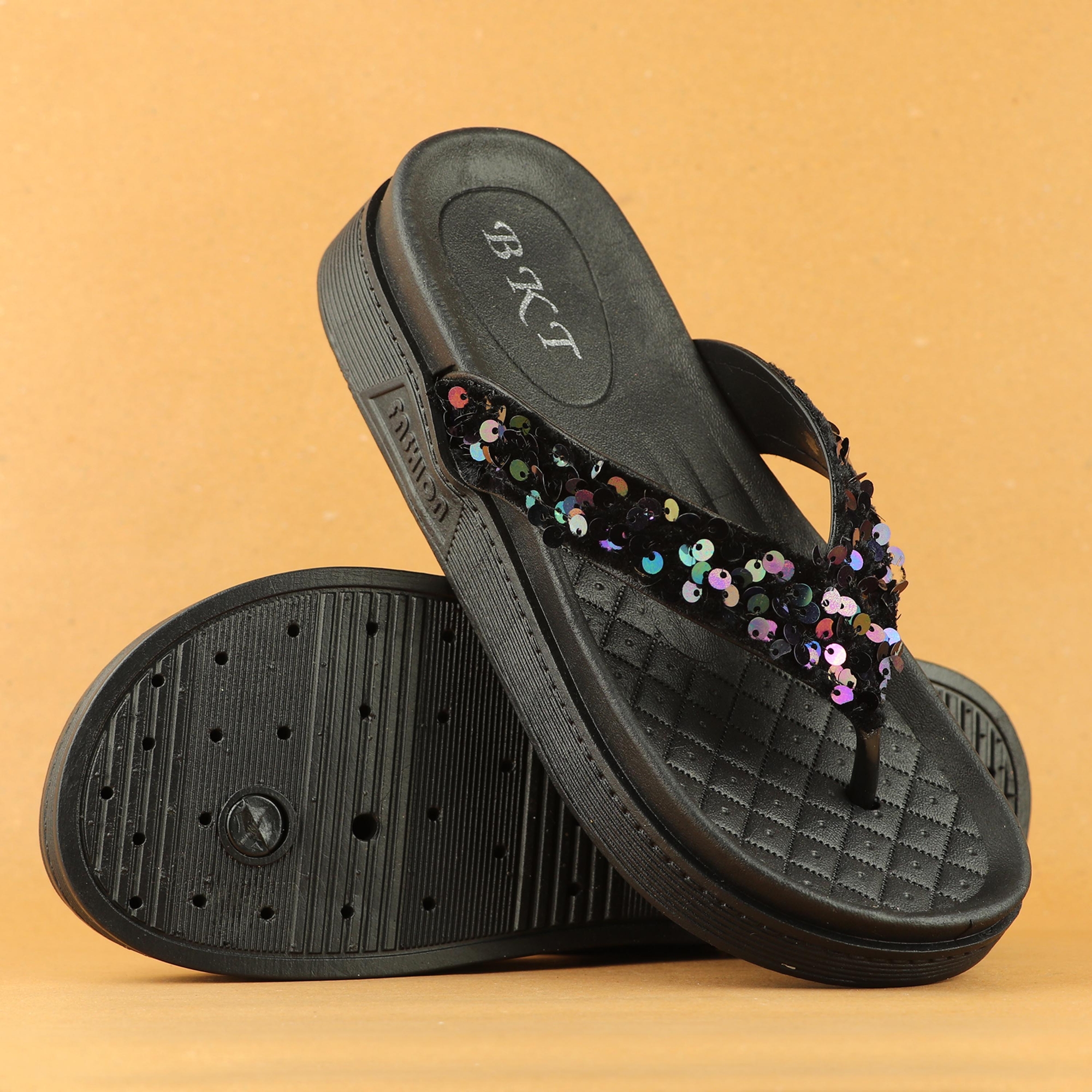 Picture of New Collection Girls' Slipper Sandals | BKT- 2399 |  Stylish Heel Room Slippers for Women and Girls heel sandal