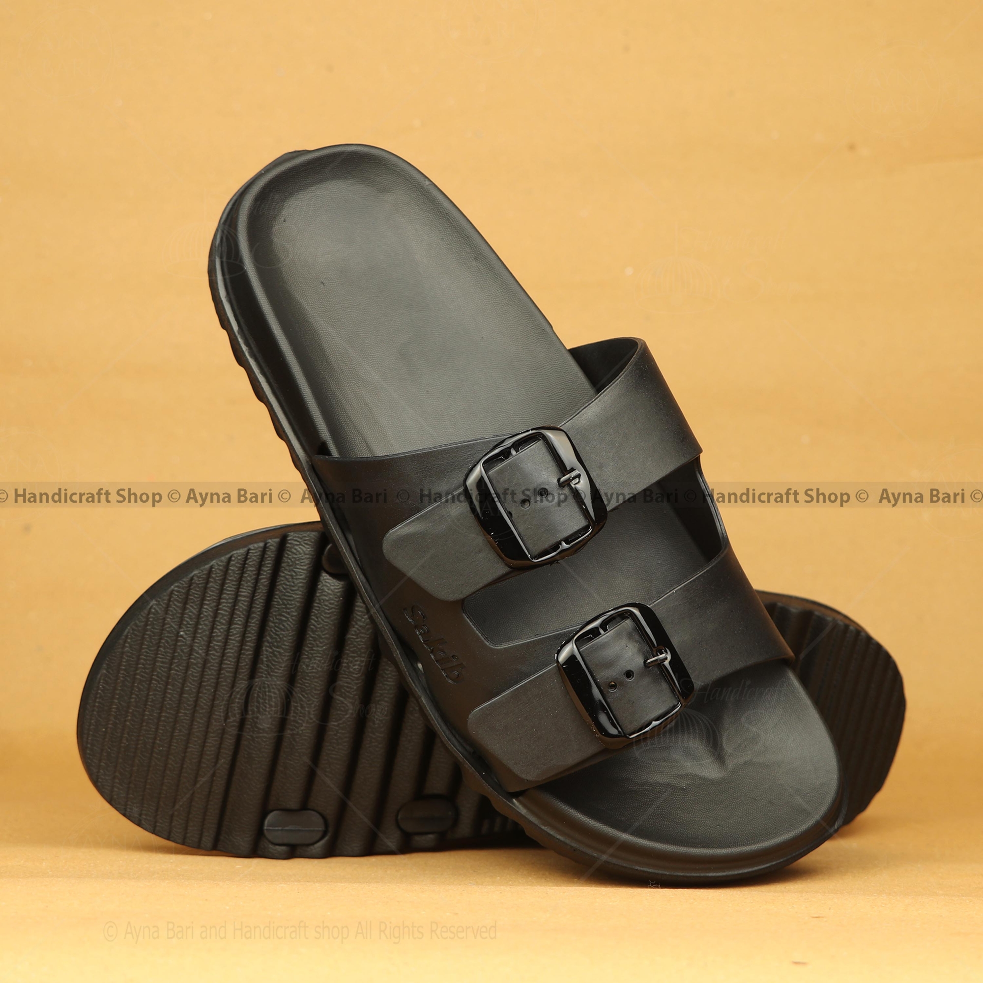 Picture of Slides for Men's | 2 belt | ParLy-836 | Light Weight Slipper Sandal, 2 belt sandal, sandal for basic use
