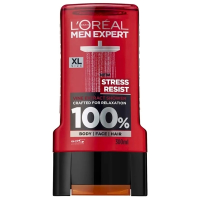 Picture of International Thailand product Loreal Shower gel STRESS RESIST used for male - 300 ml