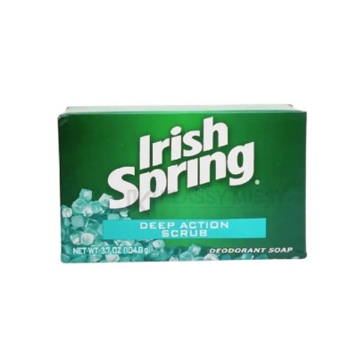 Picture of International Thailand product Irish Spring Deep Action Scrub Soap used for male/ female - 104 gm