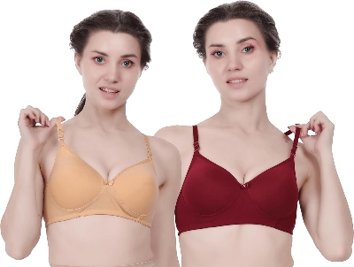 Picture of Full Coverage Lightly Padded Bra for Women 2 Pice Multiclour