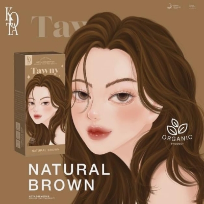 Picture of Kota Color Cream Hait Color Organic (Tawny (Natural Brown)), 6.76 Ounce (Pack of 1)