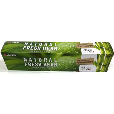 Picture of International Korean Product LG BAMBOO SALT NATURAL FRESH HERB TOOTHPASTE 160 gm
