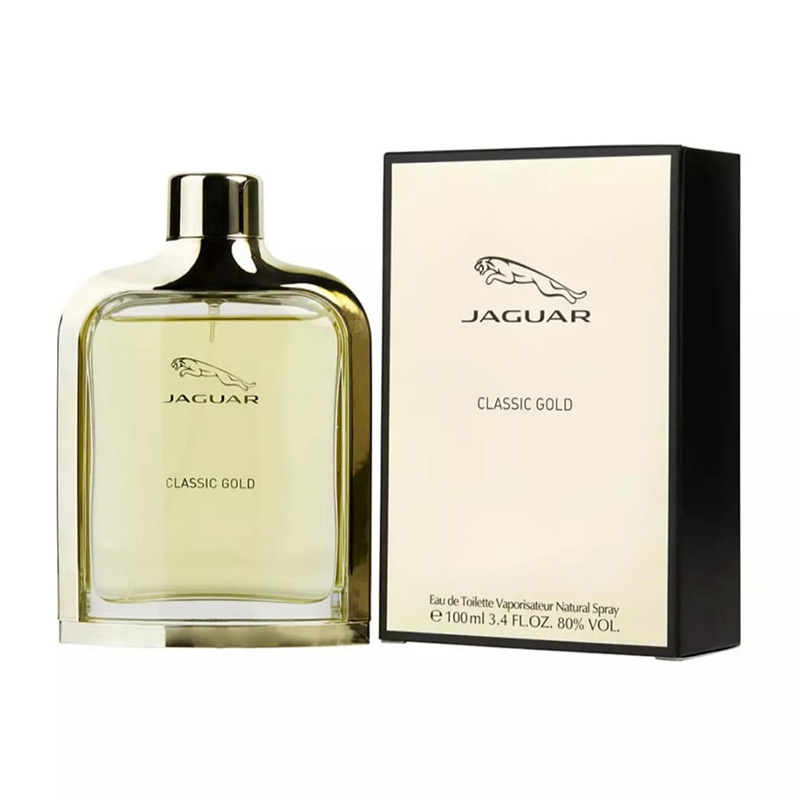 Picture of International France product Body perfume party scent Jagur Classic Gold used for male - 100 ml