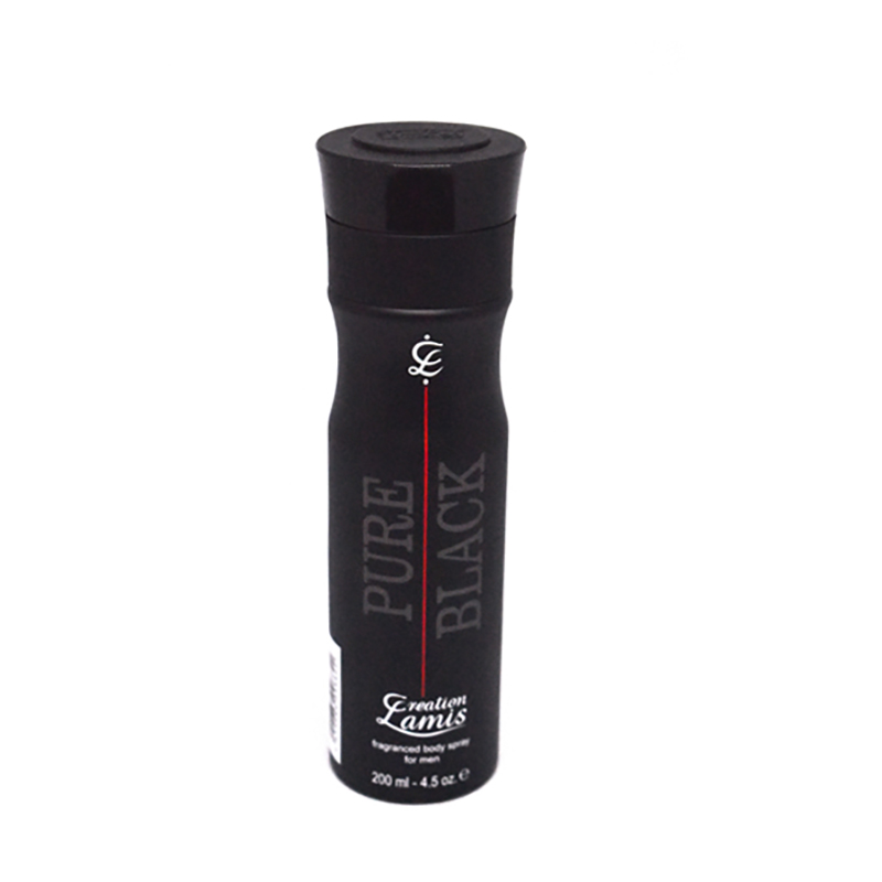 Picture of International UAE product Body Spray Creation Lamis Pure BLack perfume for male - 200 ml