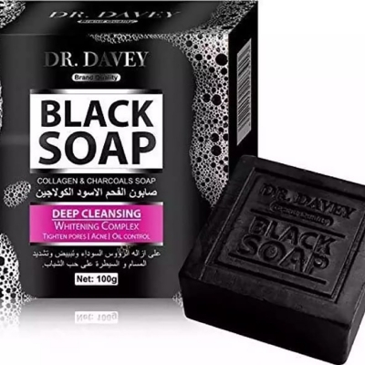 Picture of International UAE Product Skin care DR. Davey Black Soap used for male/female - 100 gm