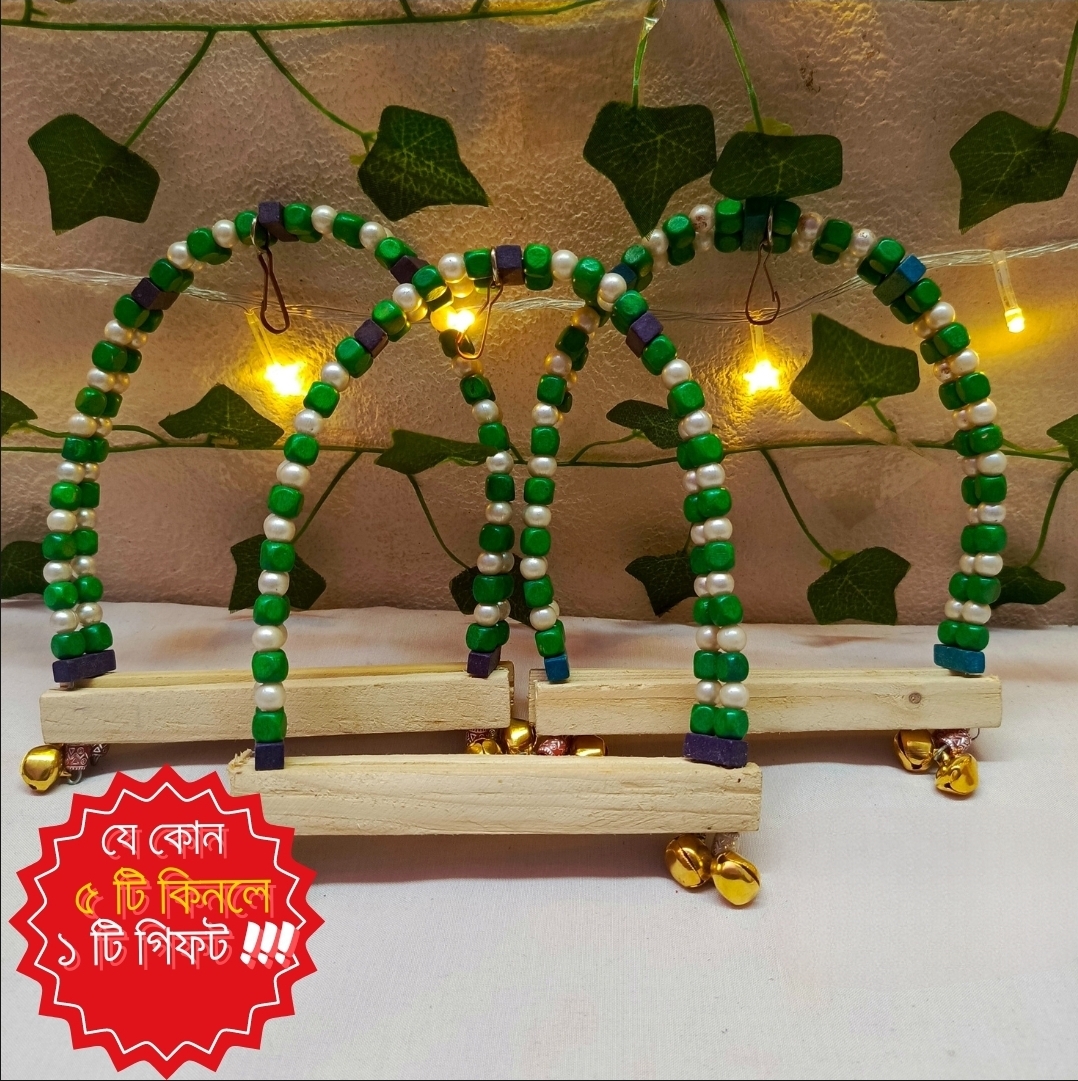 Picture of Bird swing toy Natural Wooden Parrots Swing Toy Picture of Bird swing toy Natural Wooden Parrots Swing Toy