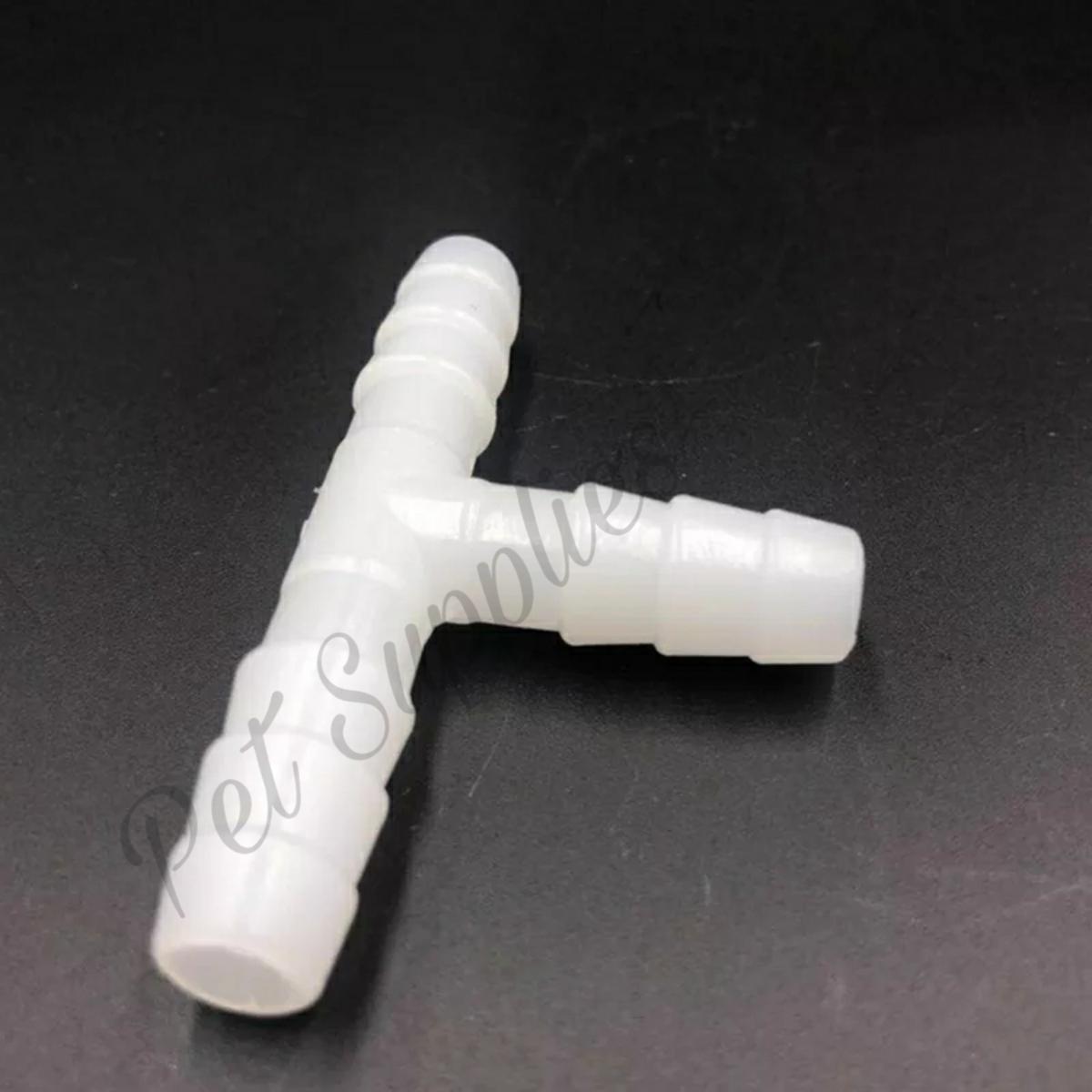 Picture of 5 Pcs 10MM Plastic Equal 3 Way Tee Type Hose Connector Pipe Fitting Tube Joint for Biofloc