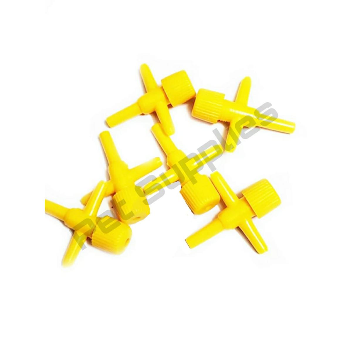 Picture of 10 pcs Aquarium Air Valve T Connector Made In china With Regulator Oxygen Control For Fish Tank Pipe 10 Pcs