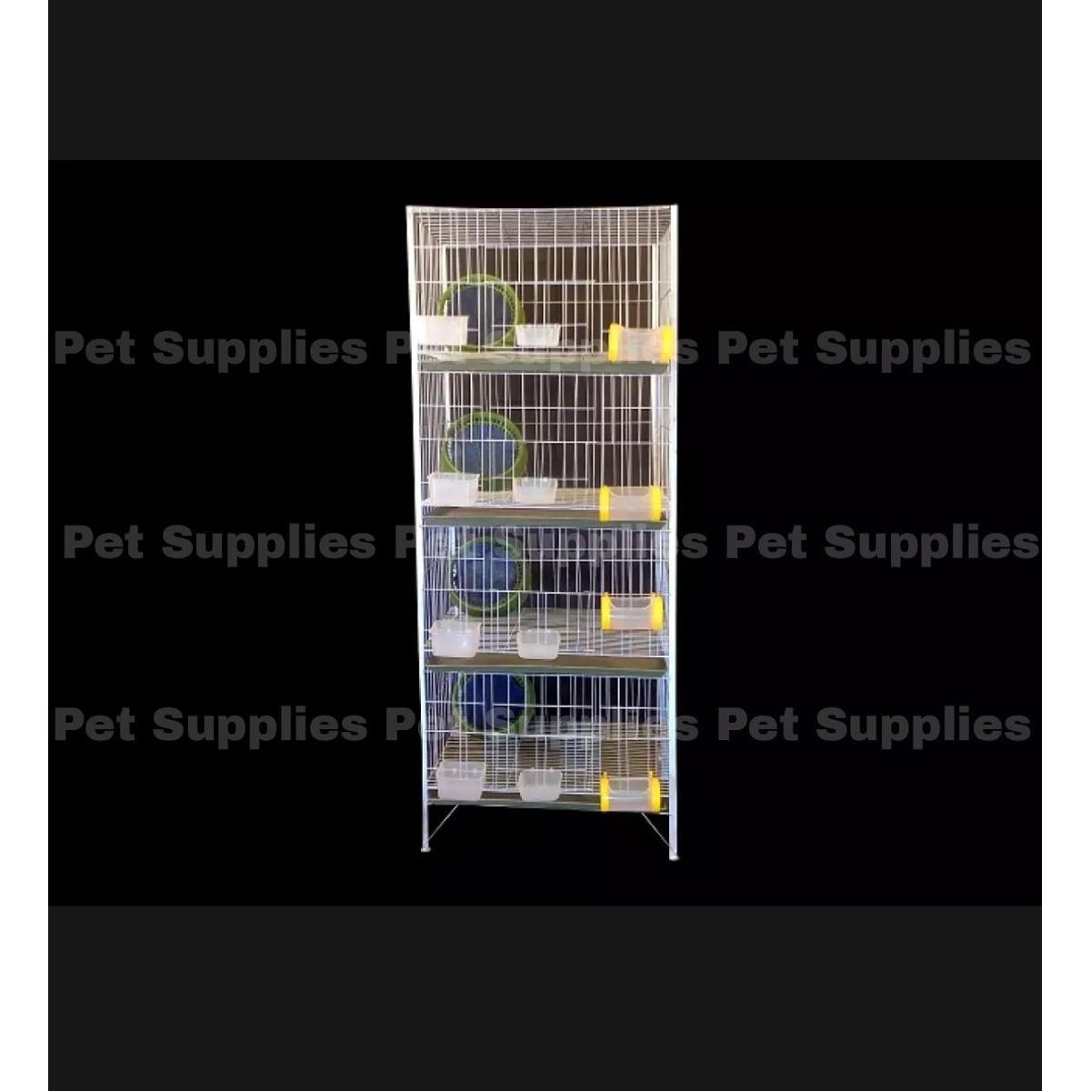 Picture of 3 Pcs Four Floor All Kind Of Pigeon Cage by 13 NO Wire With All Accessories Size: 24×18×13