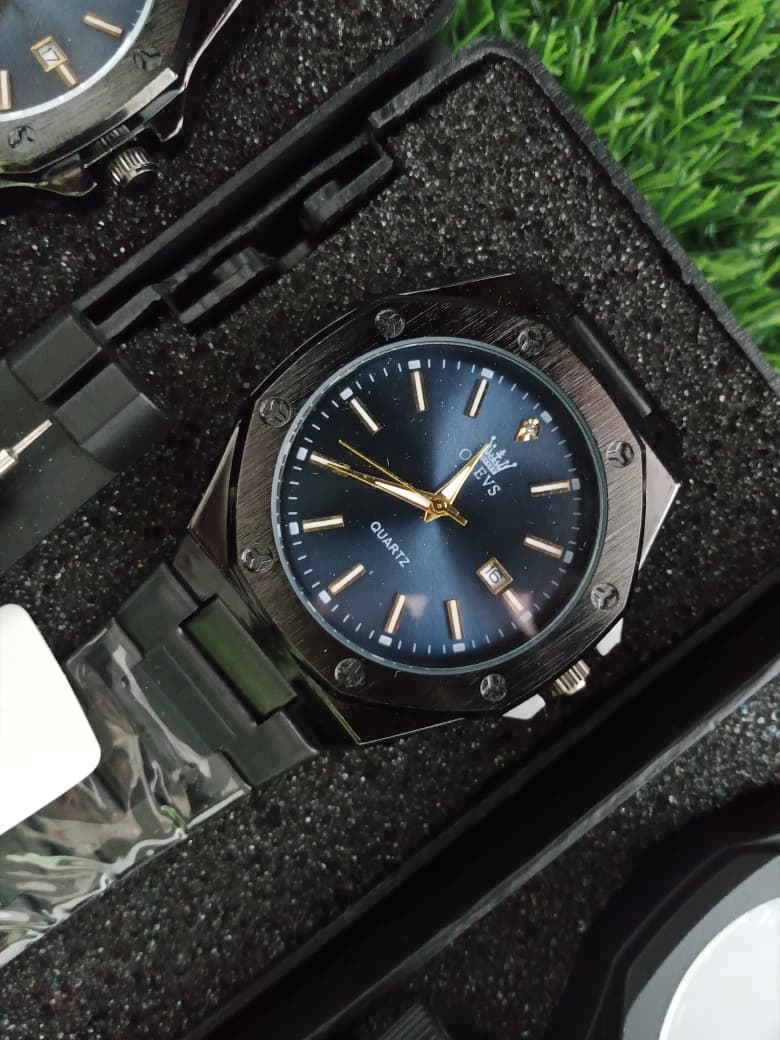 Picture of OLEVS 3613 Quartz Wrist Watch Stainless Steel Black Strap