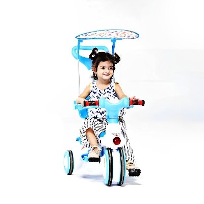 Picture of Rock Rider Complete 9M Pink-Blue Tricycle For Baby Kids Music System - Fun And Safe Tricycle For Kids' Enjoyment Cash On Delivery Available