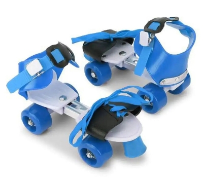 Picture of Four Wheel Roller Adjustable Non Slip Wear Resistant Fixed Portable Children Double Row Outdoor Kids Skate Shoes