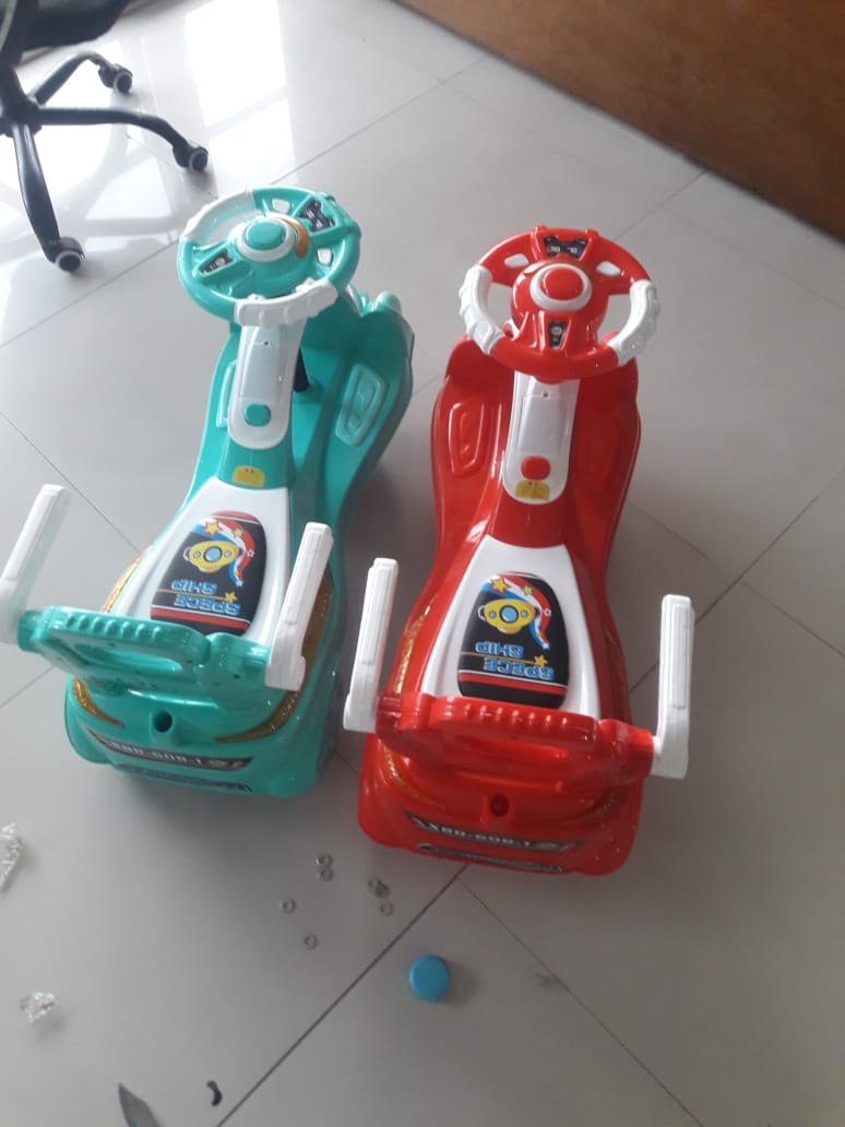 Picture of Baybee Kids Swing Car Cruiser Pedal Go Kart Racing Ride On Toy Car For Baby With Curved Seat Baby Tricycle Kid'S Trike/Bicycle Children Tricycle For Boys & Girls Age 1-5 Years(Red)