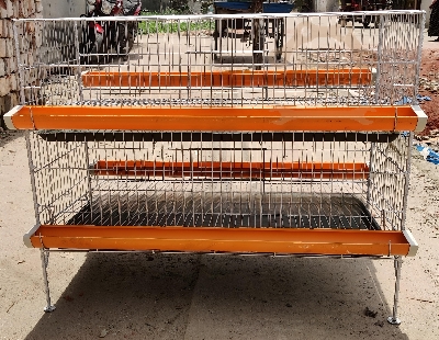 Picture of 2 floor Koel Bird Cage With Tray, Food & Water case Birds Can Easily Stay Together Made with 12no wire cage Size 36"/18"/12"  Cash on delivery available