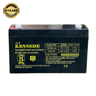 Picture of Charger fan Rechargeable Battery Maintenance free Heavy Weight Model- KENNEDE=6V 7.0Ah-1050 Gram