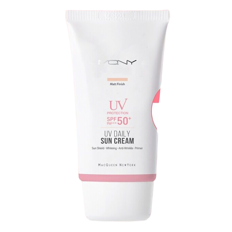 Picture of International Korean Product Skin care SUN CREAM Macqueen Newyork MONY Matt Finish sun cream SPF 50+ used for male/female - 50 gm