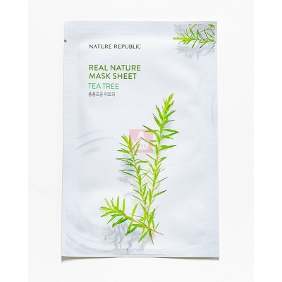 Picture of International Korean Product Skin care NATURE REPUBLIC Real nature TEA TREE mask sheet used for male/female - 23 ml Picture of International Korean Product Skin care NATURE REPUBLIC Real nature TEA TREE mask sheet used for male/female - 23 ml