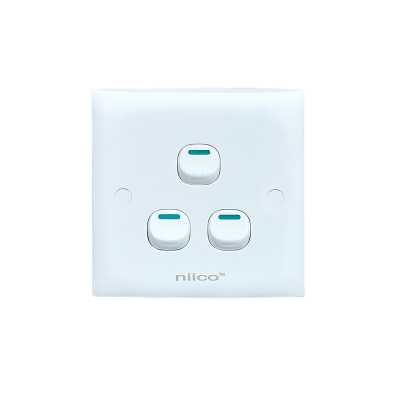 Picture of NIICO Classic 3 Gang 1 Way Wall Switch ( 5 Year Warranty)