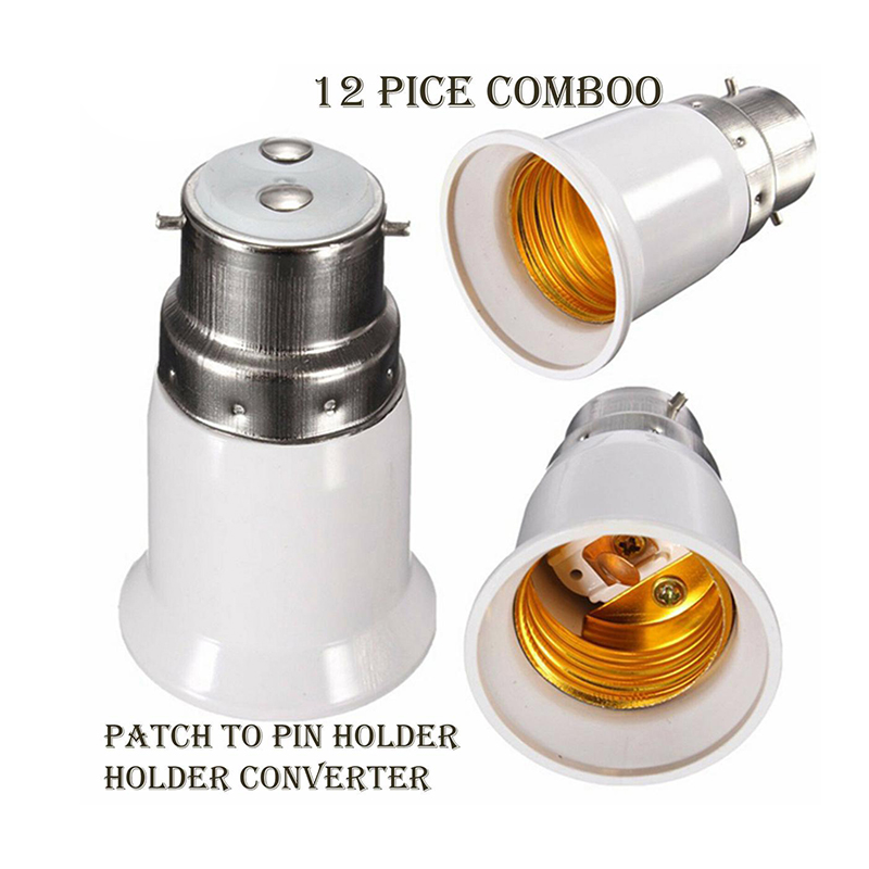Picture of Bulb Base Socket Holder Converter (Patch To Pin) -12 Pice Comboo