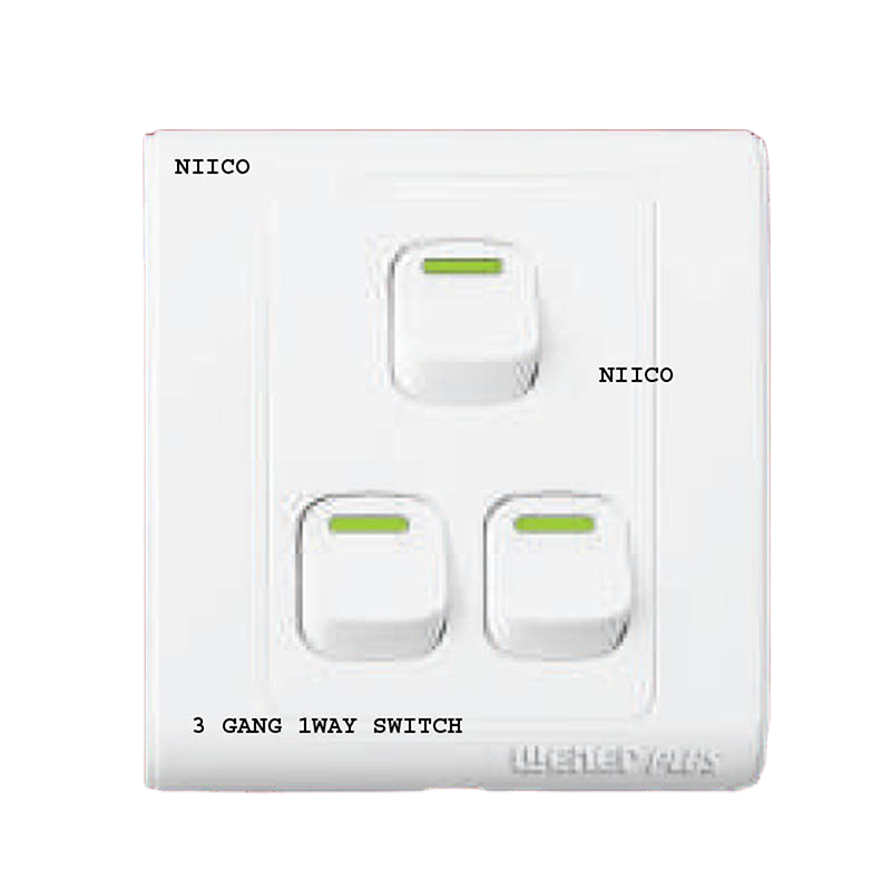 Picture of Switch Wener Plus 3 Gang 1 Way Wall Switch